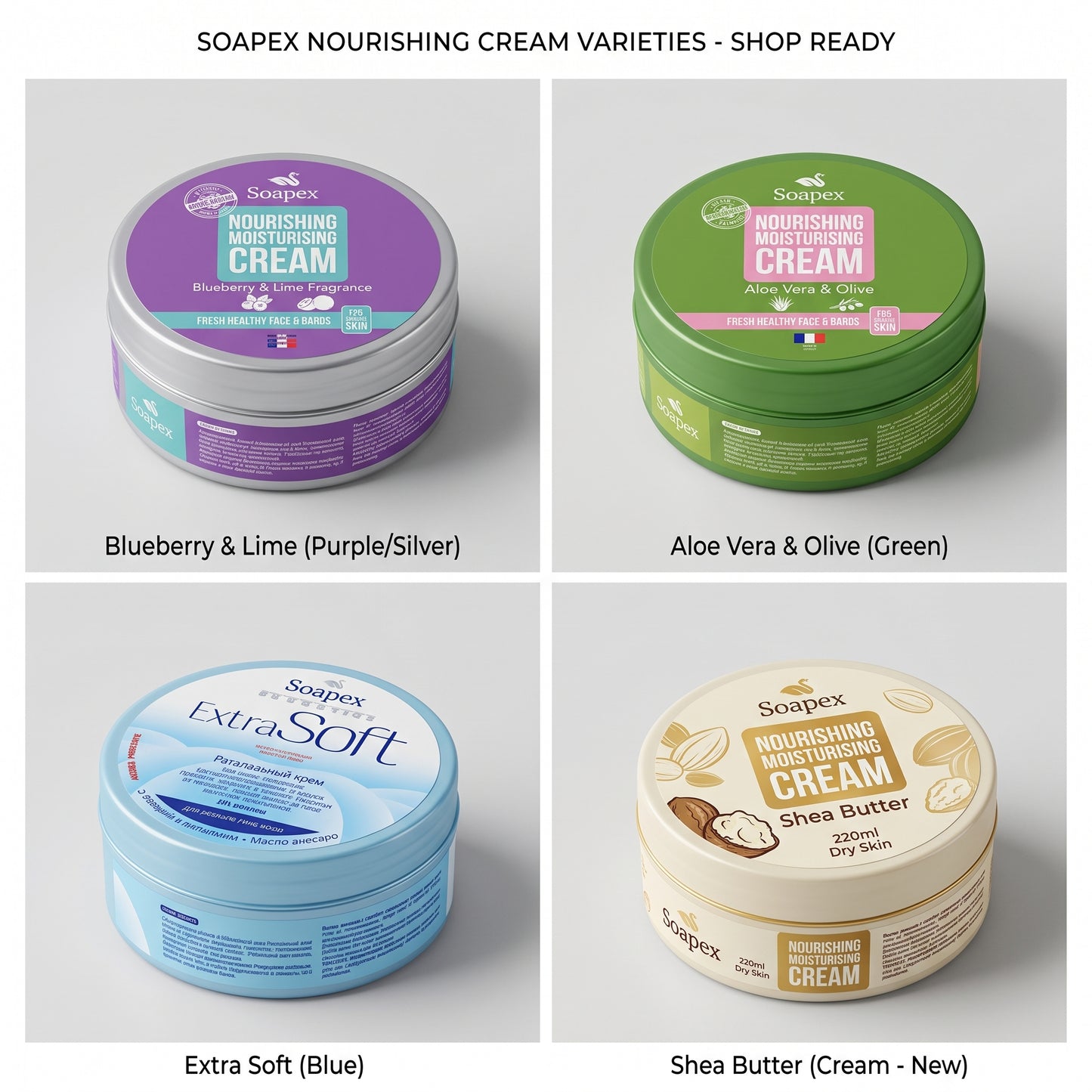 Soapex Nourishing Cream 220ml Dry Skin Moisturizer