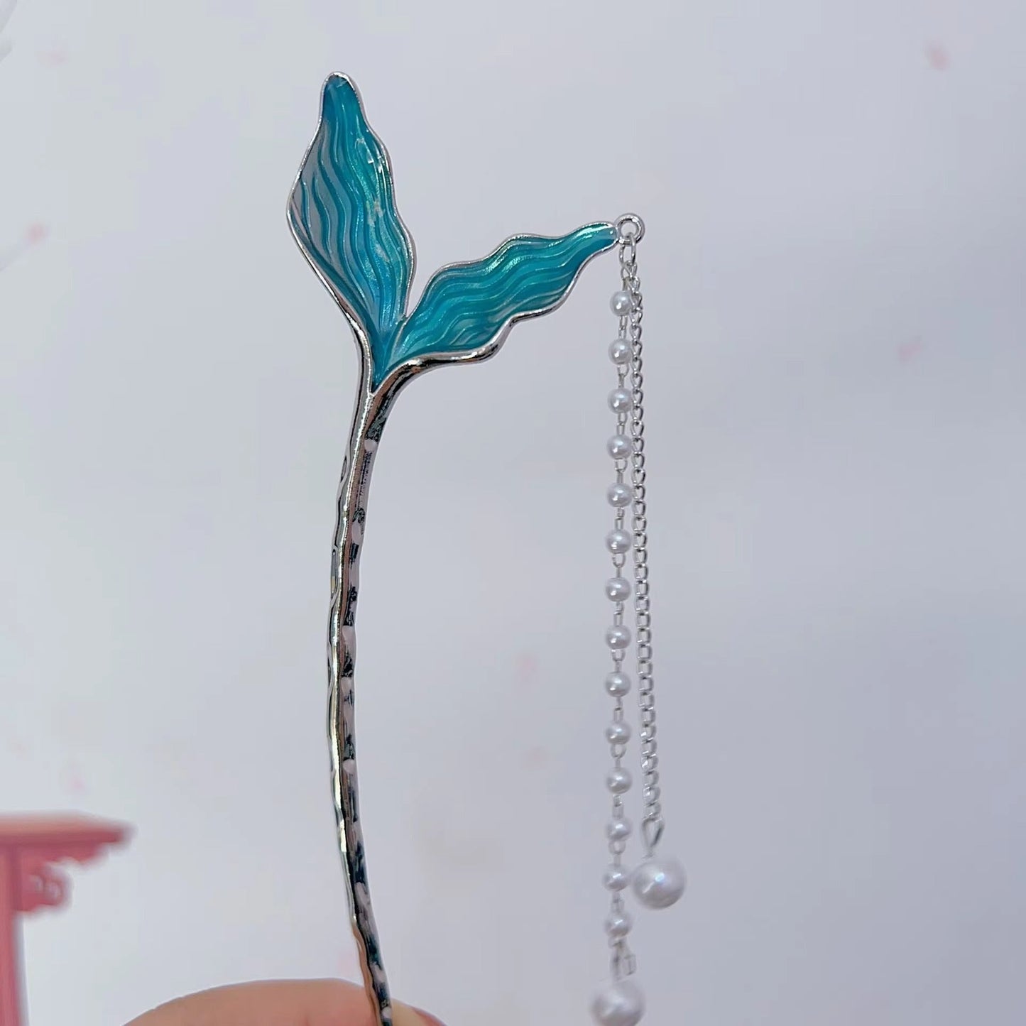 Pearl Mermaid Tail Hair Pins 🧜🏽♀️