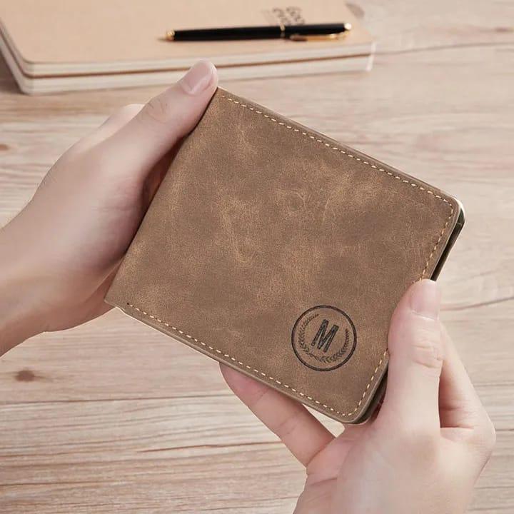 Men's Geniune Leather Wallet With subtle Logo
