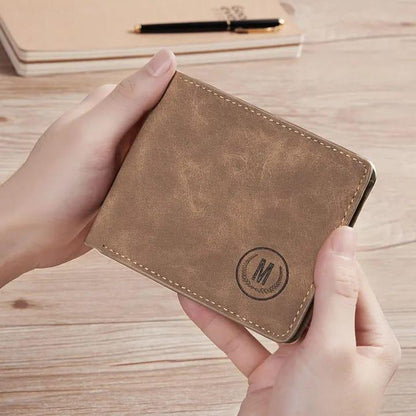 Men's Geniune Leather Wallet With subtle Logo