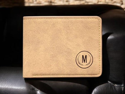 Men's Geniune Leather Wallet With subtle Logo