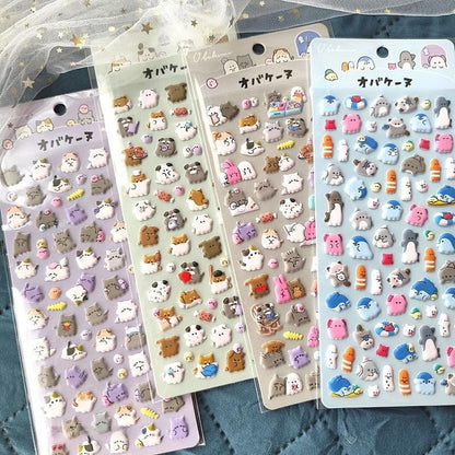 3D Cartoon Toy Stickers