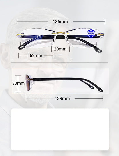Unisex Rimless Reading Glasses