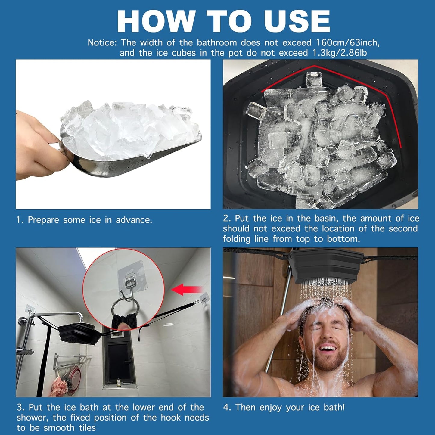 Portable Ice Bath Shower