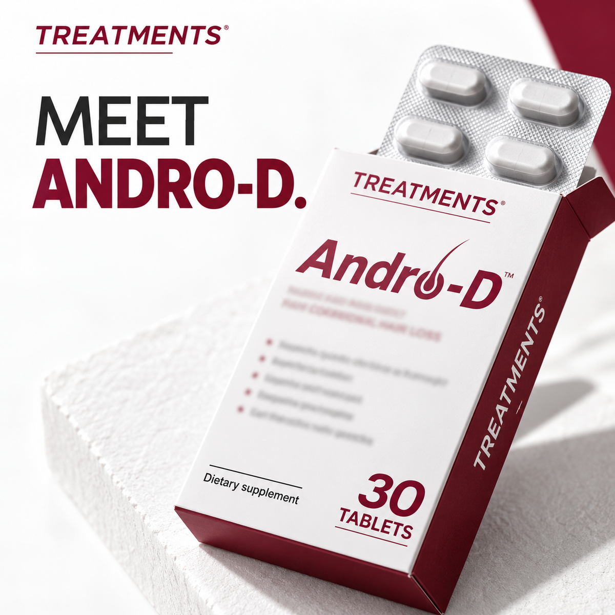 Premium Andro-D Hair Care Tablets (m)