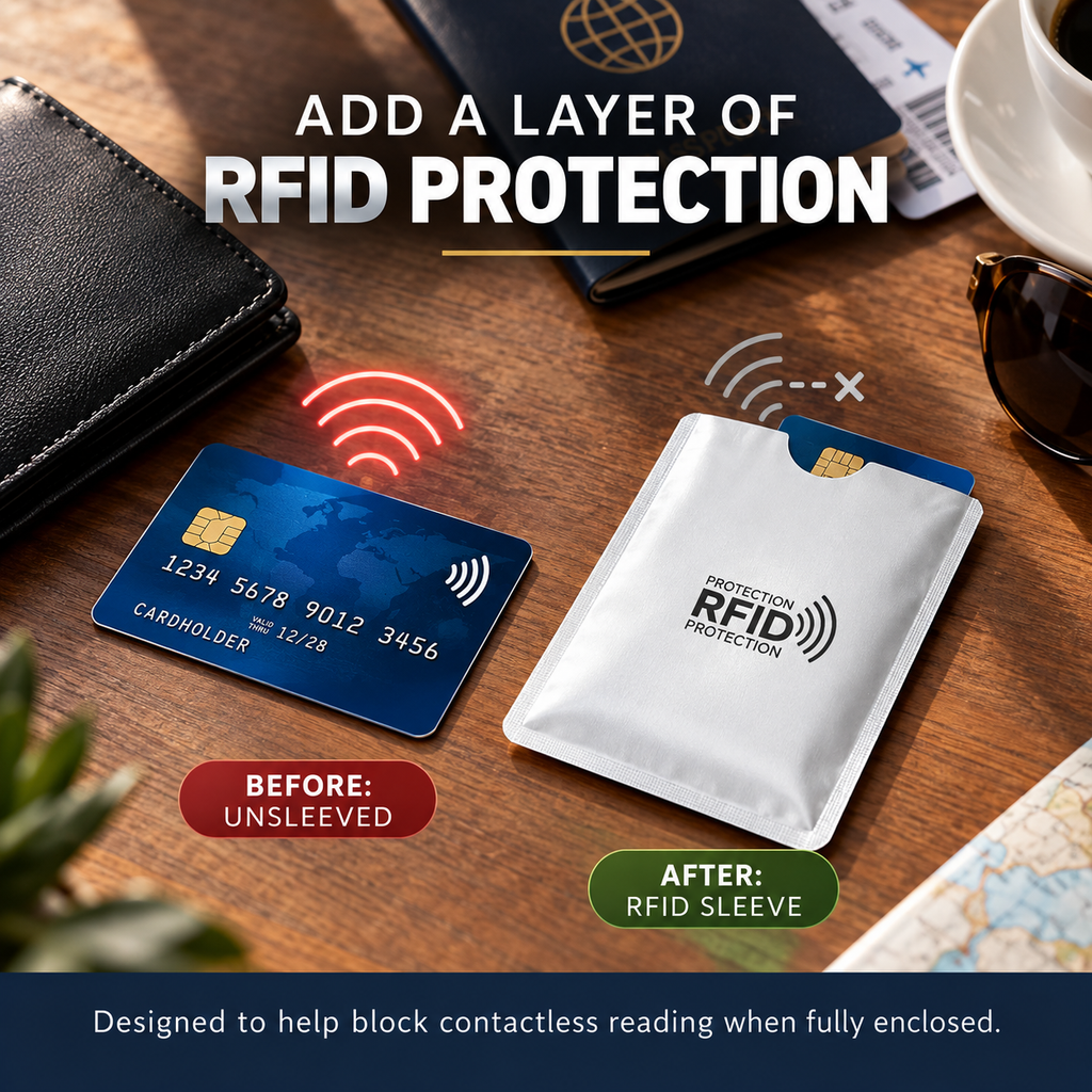 Premium Anti-Theft RFID Blocking Card Protection Sleeves(m)