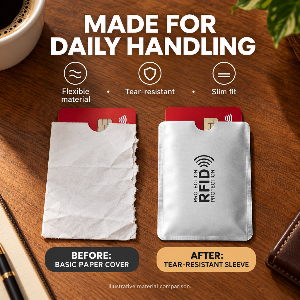 Premium Anti-Theft RFID Blocking Card Protection Sleeves(m)