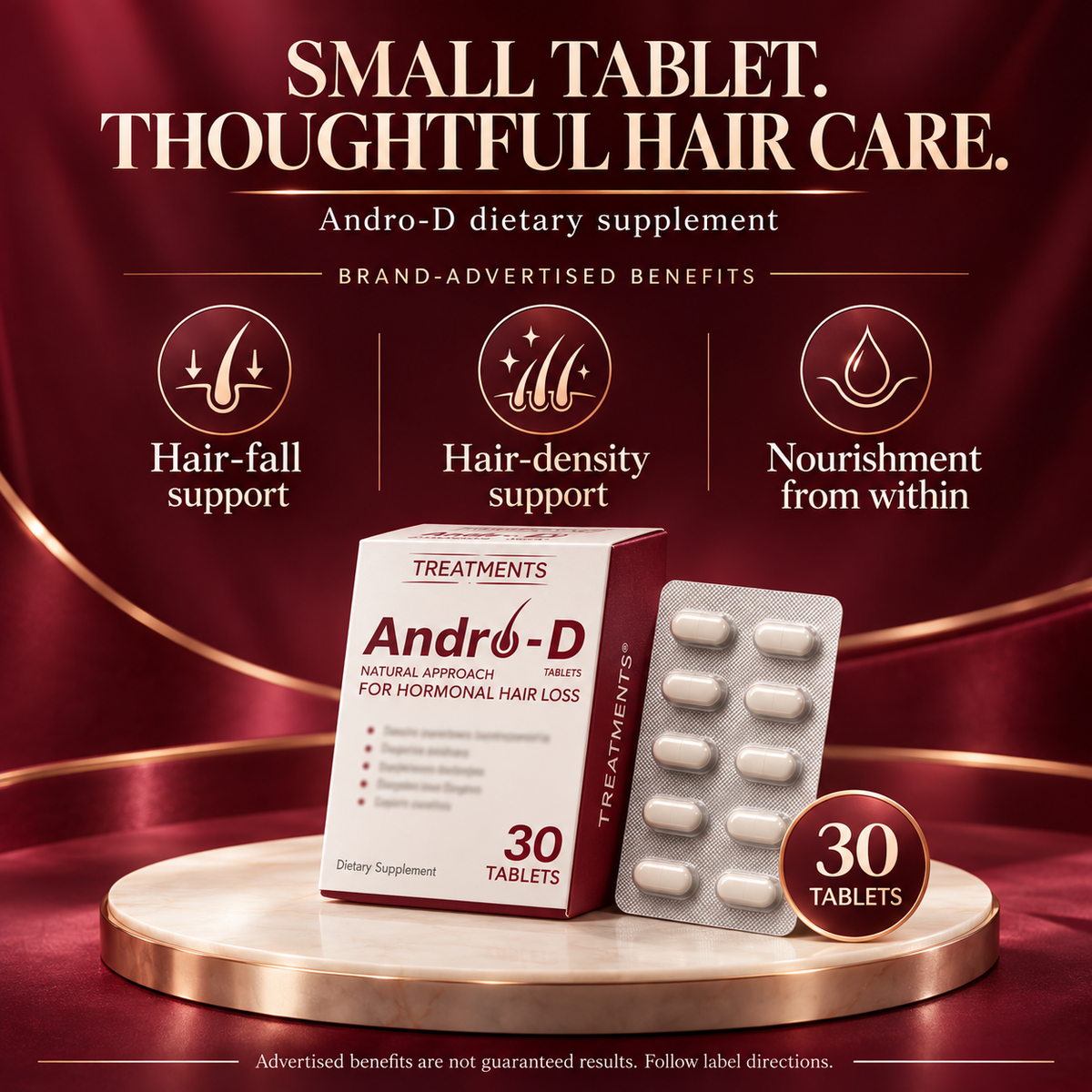 Premium Andro-D Hair Care Tablets (m)