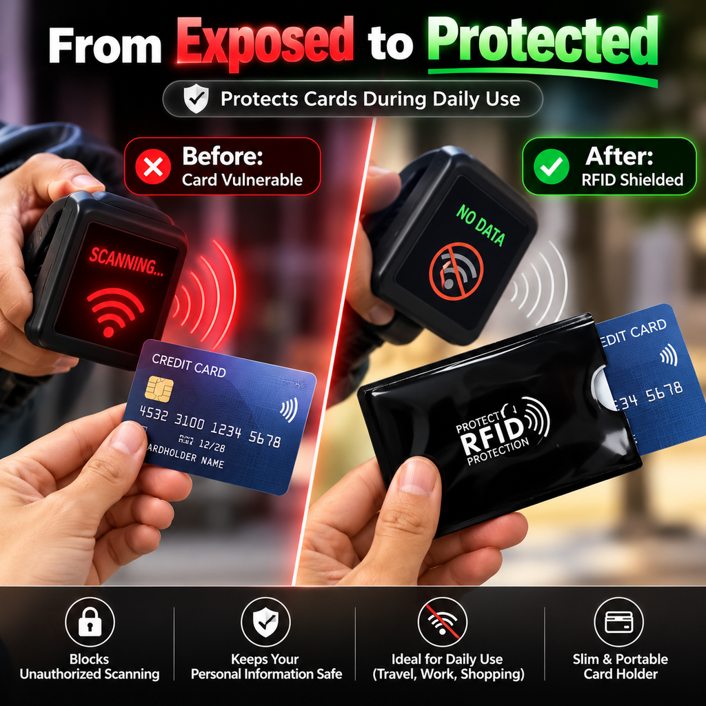 Premium RFID Blocking Card Holder {L}