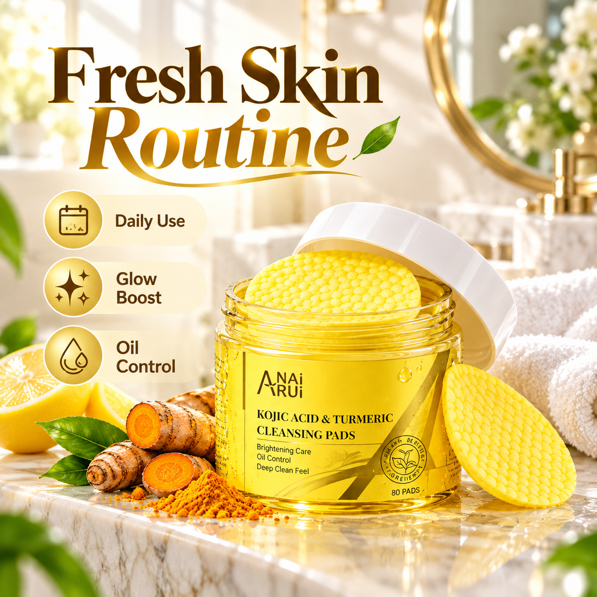 LumiGlow Brightening Cleansing Pads