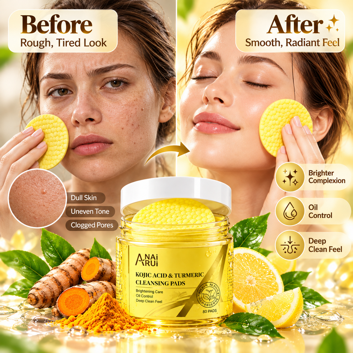 LumiGlow Brightening Cleansing Pads