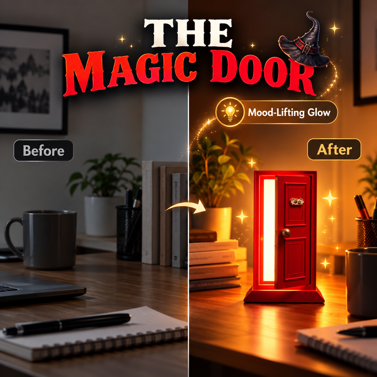 Cozy Magic Door Night Lamp