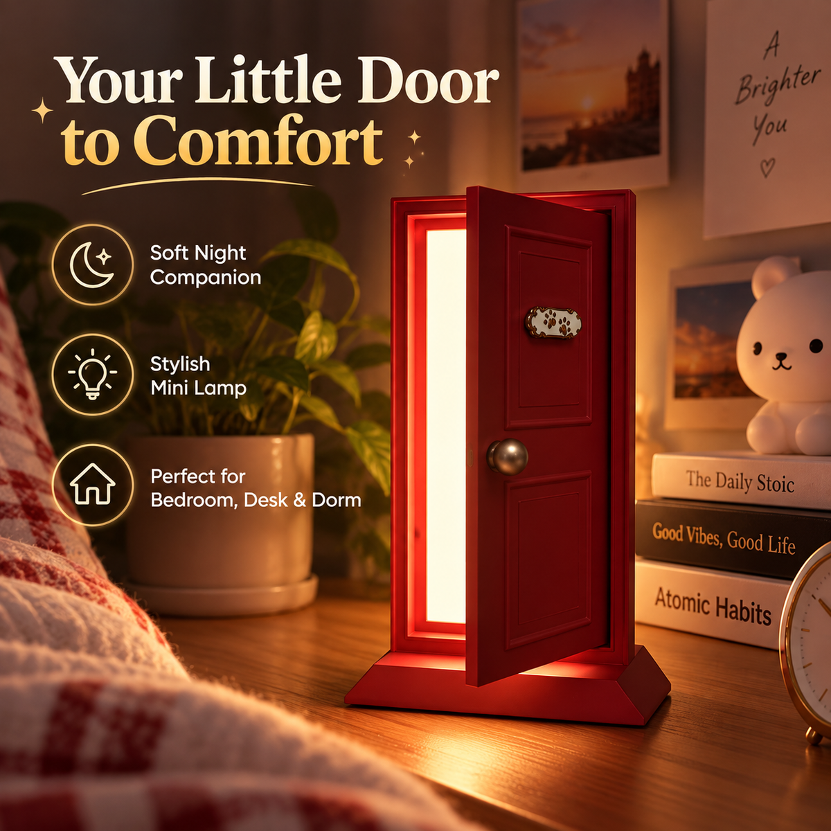 Premium Mini Door Night Lamp