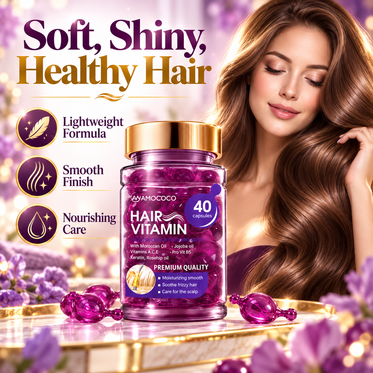 SilkyGlow Hair Serum Capsules (m)