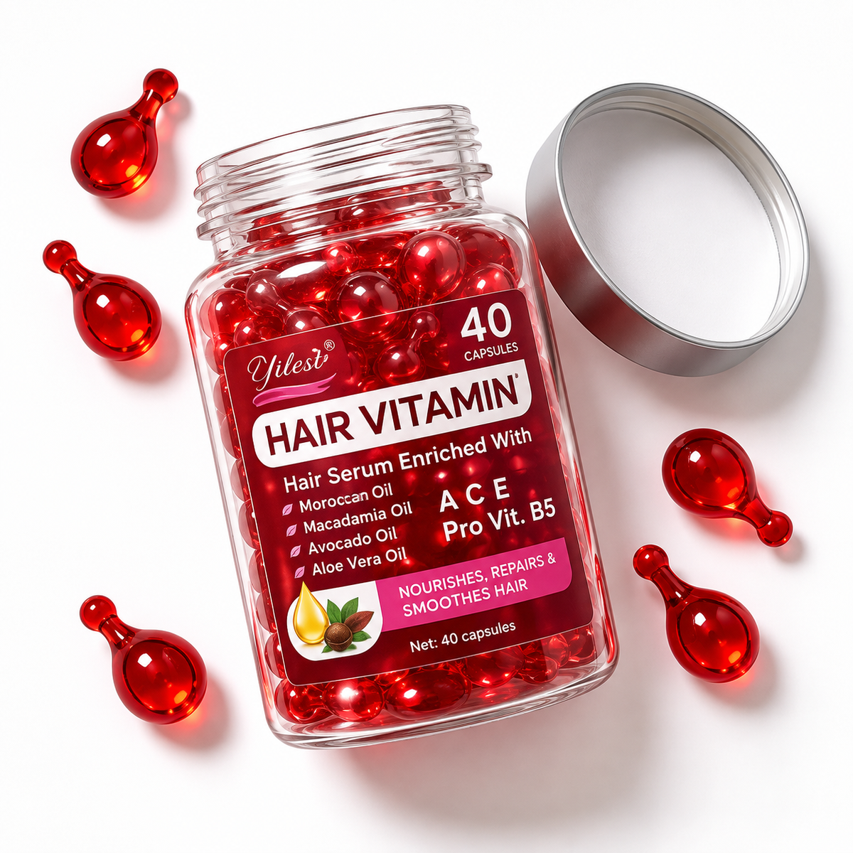 Luxury 5-in-1 Hair Vitamin Serum Capsules