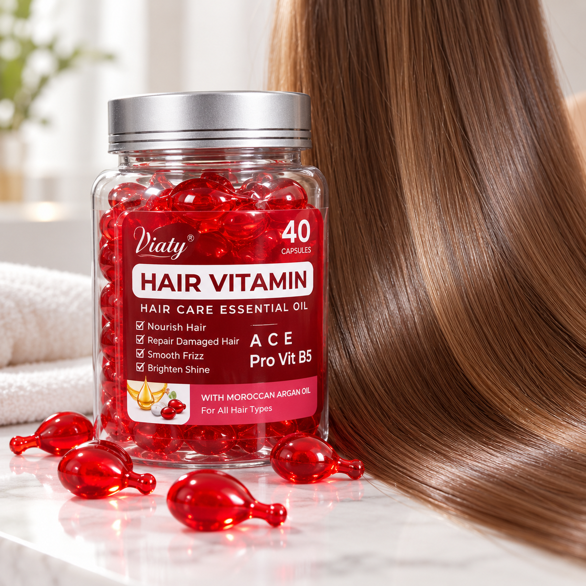 Luxury 5-in-1 Hair Vitamin Serum Capsules