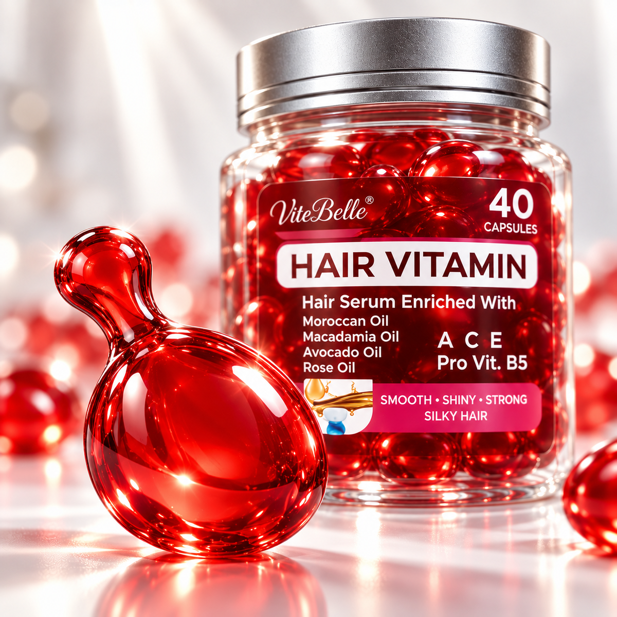 Luxury 5-in-1 Hair Vitamin Serum Capsules