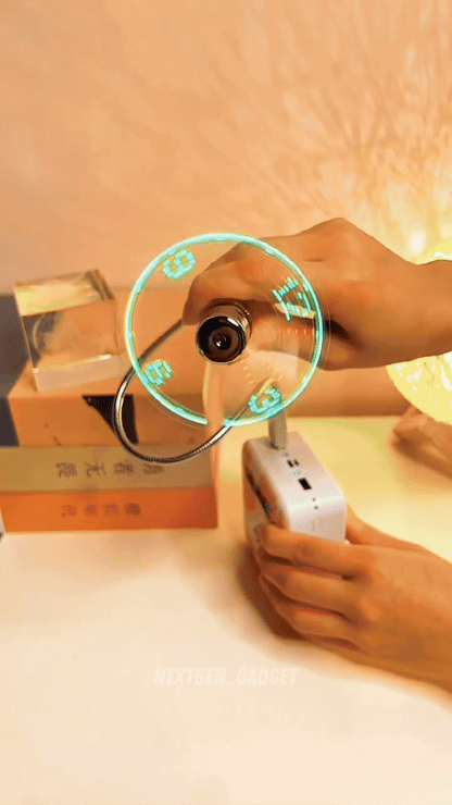 USB Clock Fan with Real Time Clock and Temperature