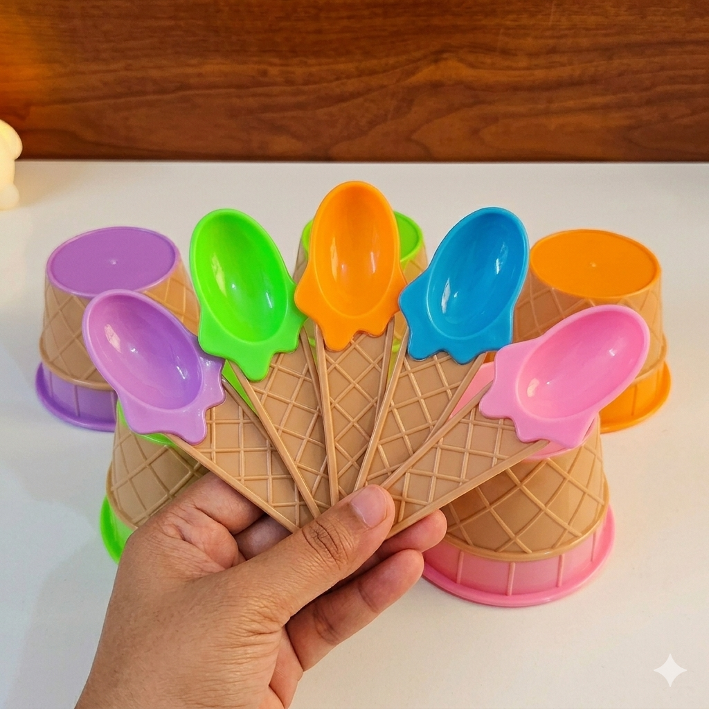 Sweet Scoop Ice Cream Bowls Set