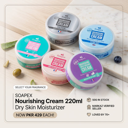 Soapex Nourishing Cream 220ml Dry Skin Moisturizer