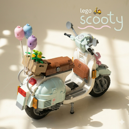 Lego Pinterest Vespa Scooty Set 🛵(673 Pcs)