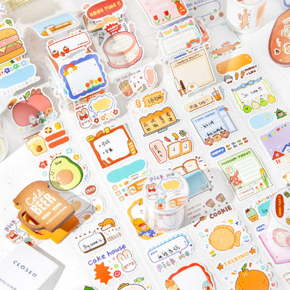 Pastel Kawaii Washi Tape Sticker Collection