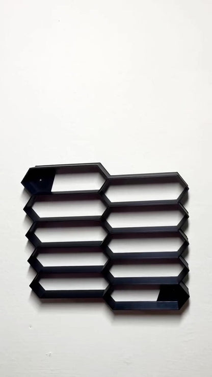 Wall mounted shelf for die cast cars