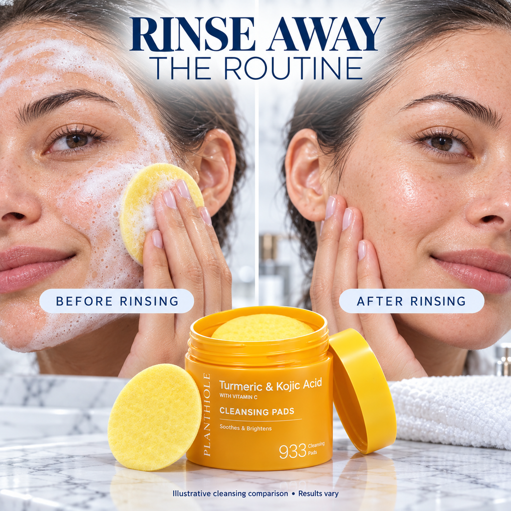 Luxury Turmeric & Kojic Acid Brightening Cleansing Pads with Vitamin C (m)
