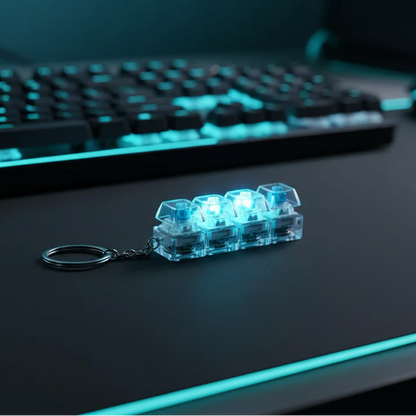 Keyboard Fidget Stress Relief Keychain for Kids & Adults