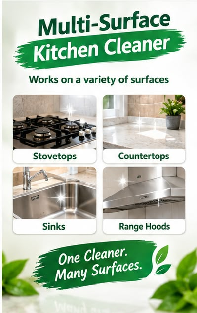 FlyCleanse™ Kitchen Surface Cleaner & Degreaser – 500ml