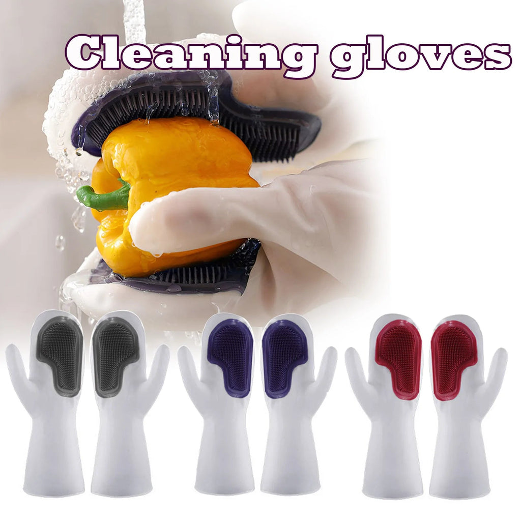 SILICONE DISHWASHING GLOVES