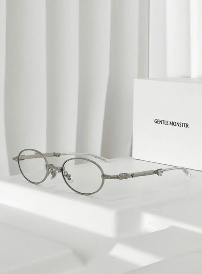 Crystal Orbit Foldable Round Glasses