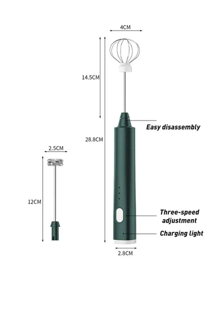 USB Rechargeable Handheld Frother Beater