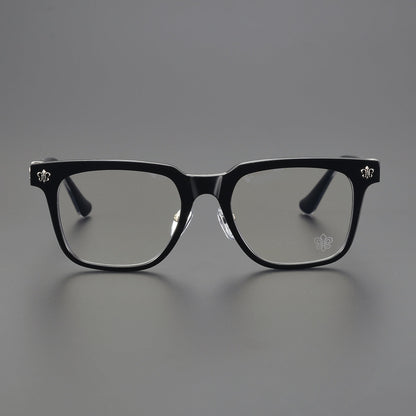 Unisex Rimless UV Crystal Chrome Glasses