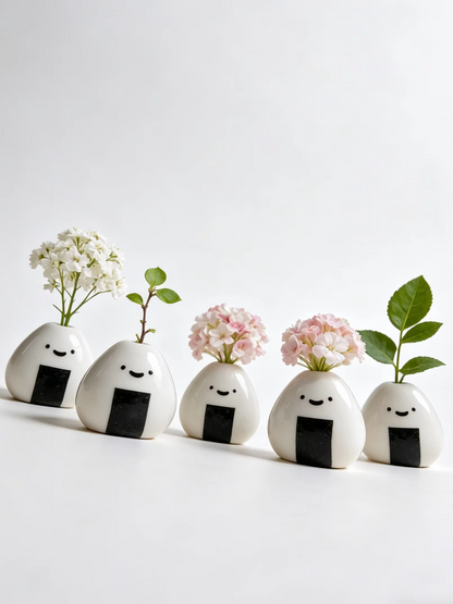 MOUGIGI ceramic rice ball mini vases