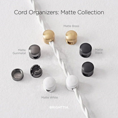 Matte Brass Wire Cord Organizer Clips