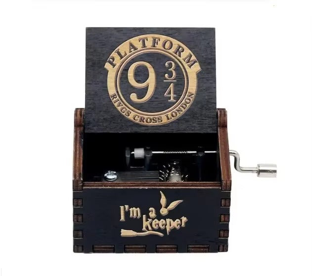 Harry Potter-themed wooden music boxe