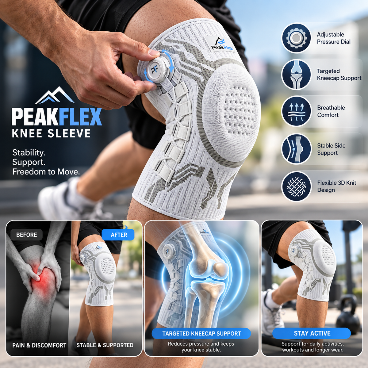 Premium Compression & Support Knee Sleeve